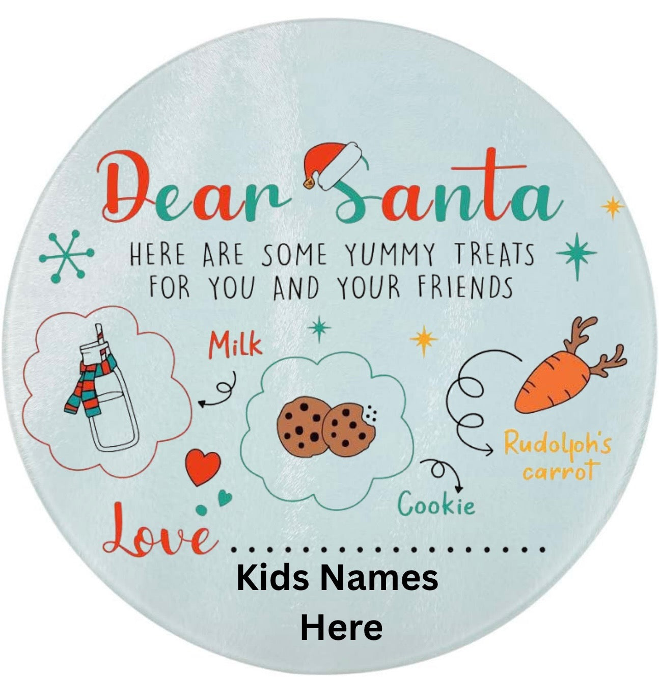 DEAR SANTA PLATES IDEAS