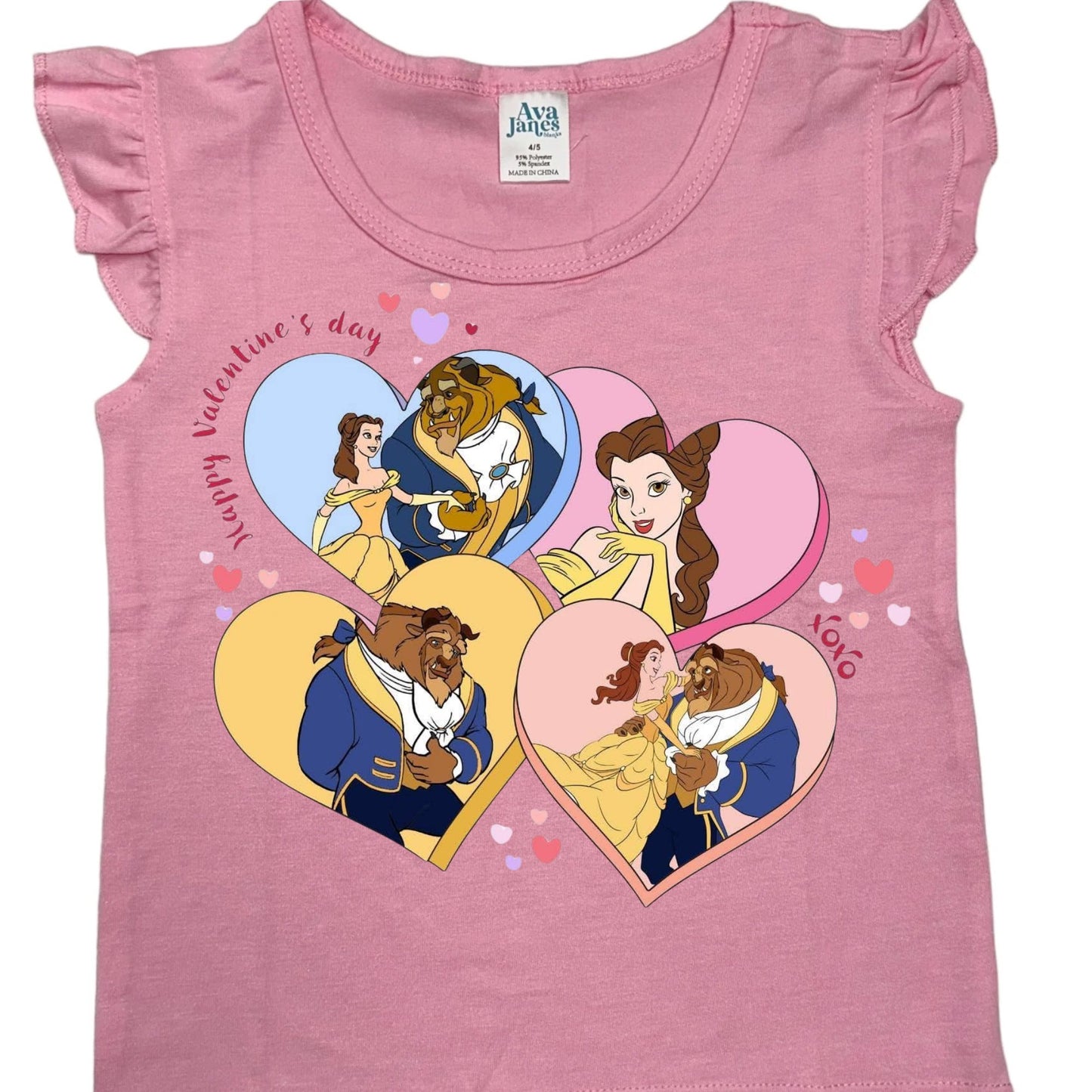 KIDS FLUTTER SLEEVE- VALENTINE HEARTS
