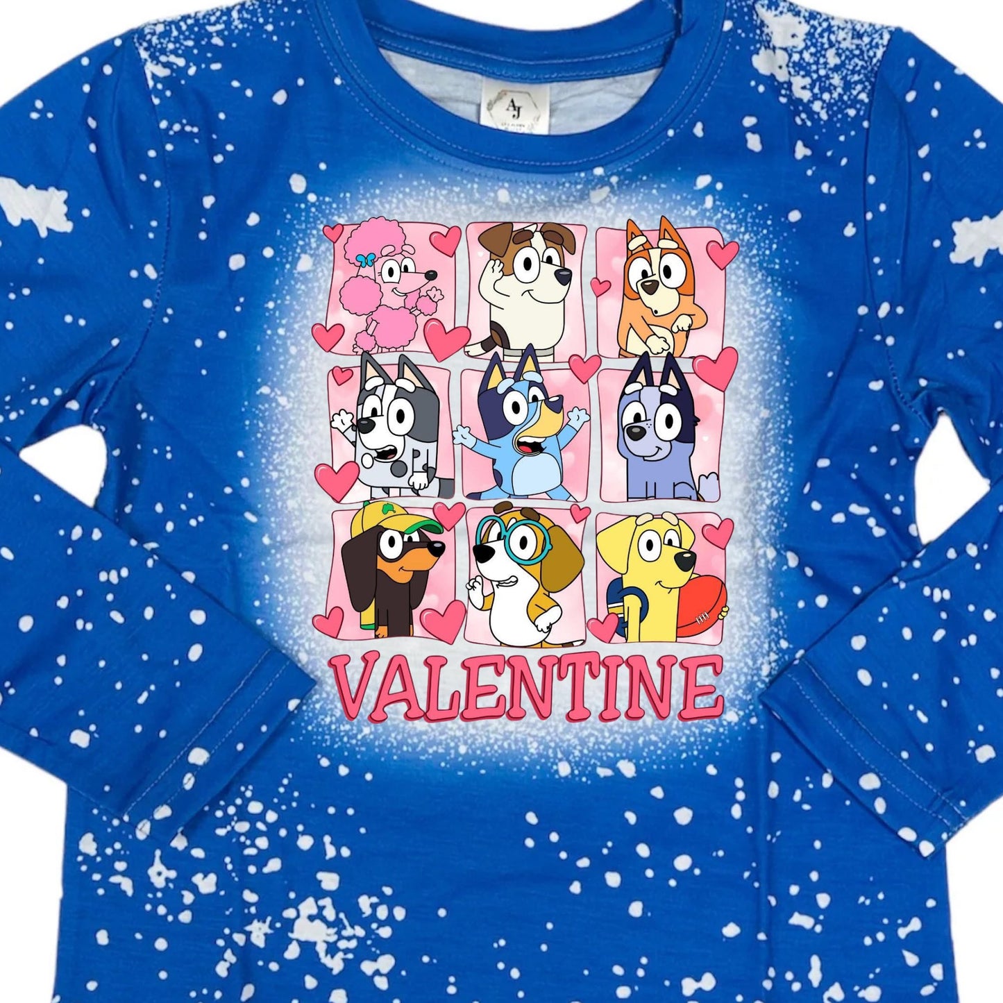 LS Faux Bleached - VALENTINES BLUEY