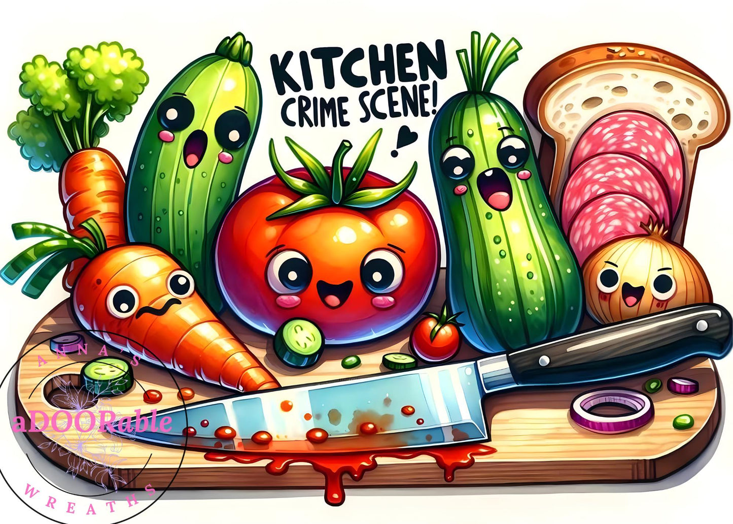 Tempered Glass Cutting Board Veggies Knife dripping Tomato Juices