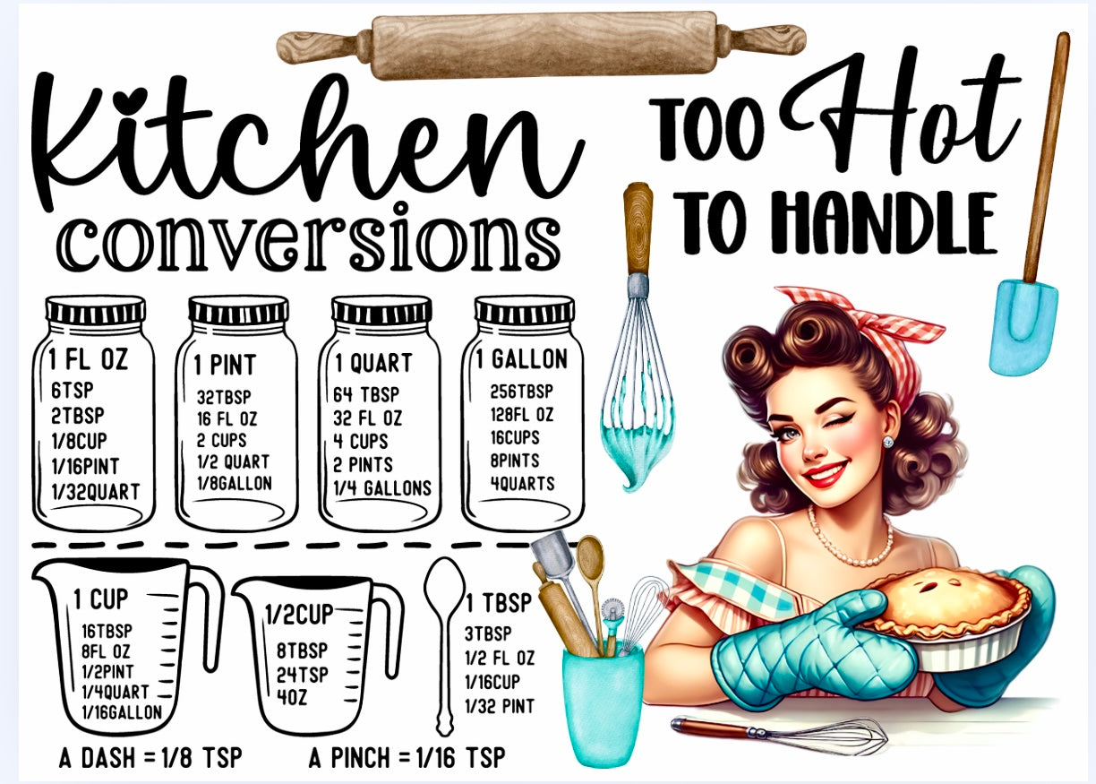 KITCHEN SET - LADIES/VINTAGE HOUSE WIVES CONVERSION (3 PIECE)