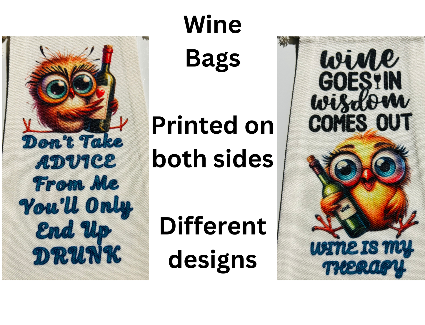 Wine Bags - Birds