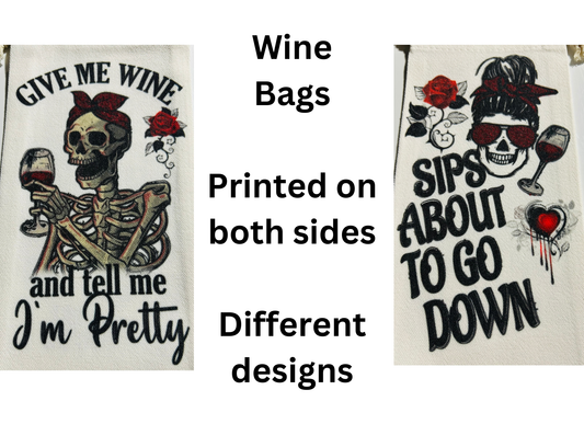 Wine Bags - Skeleton