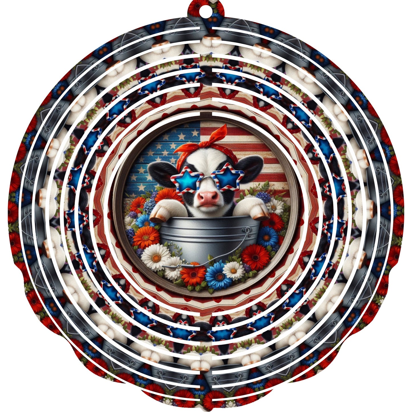 WIND SPINNER - COW AMERICAN