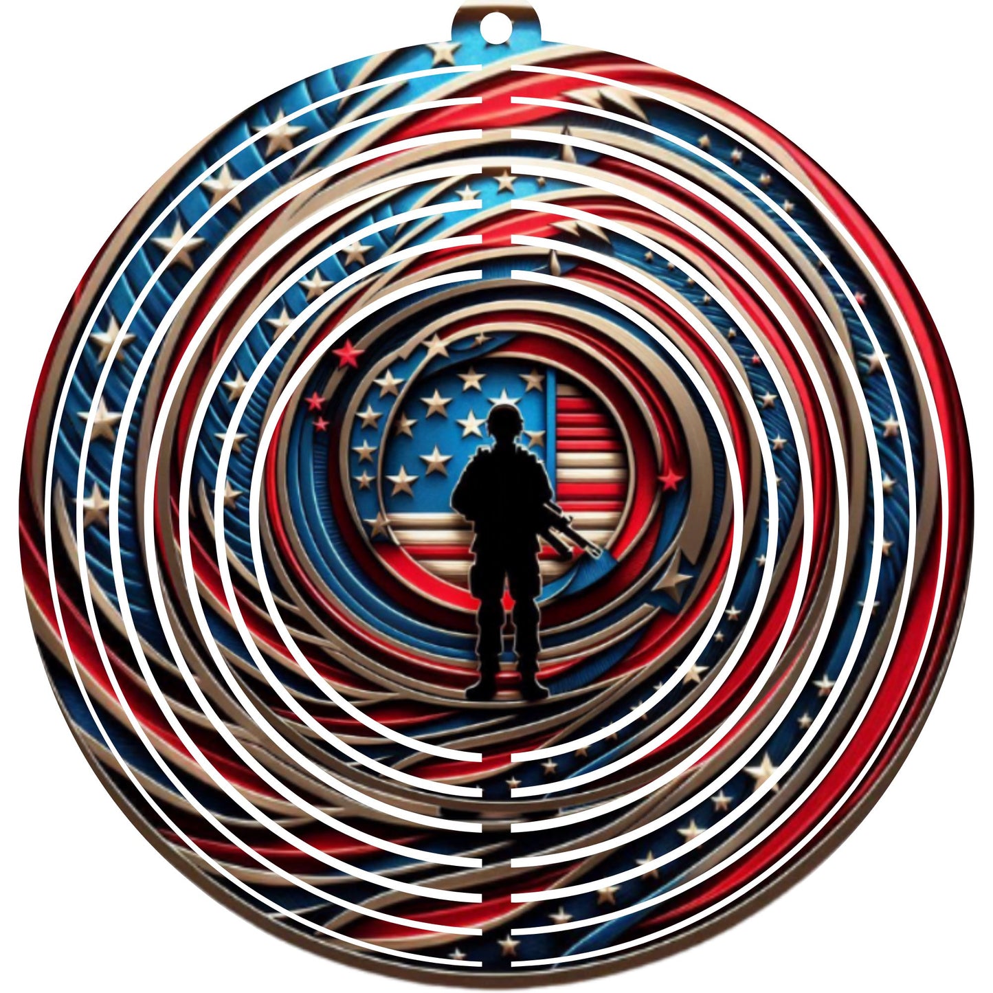 WIND SPINNER - SOLIDER AMERICAN
