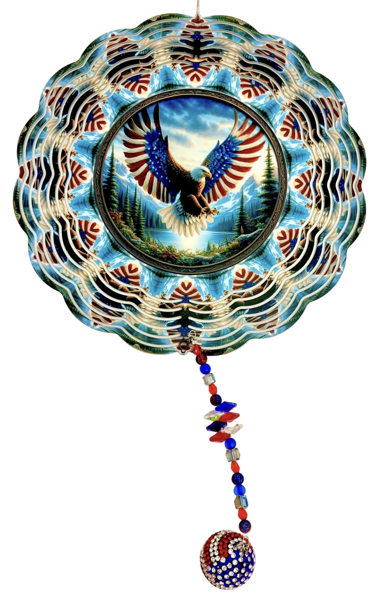 WIND SPINNER - BIRD EAGLE AMERICAN