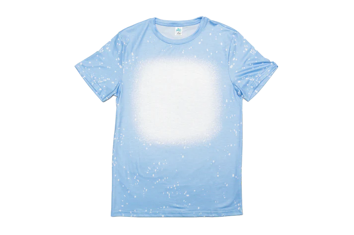 Z. T-Shirts Faux Bleached - BLANK CUSTOM BABY BLUE