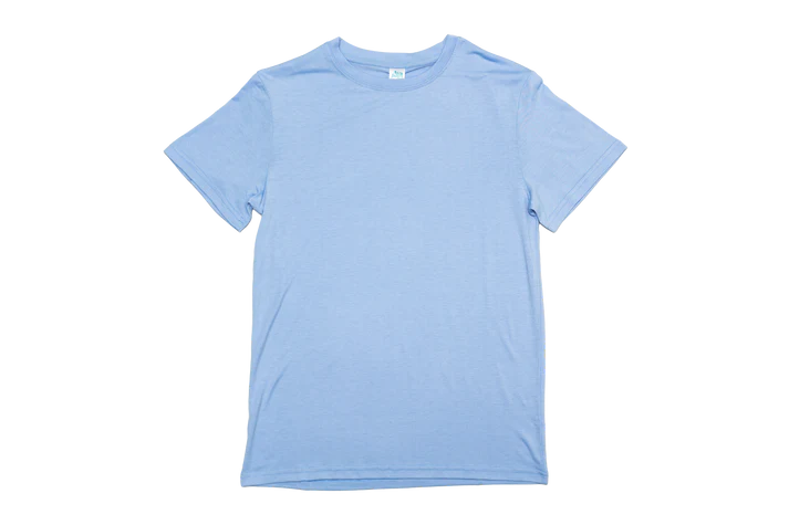 Z. T-SHIRTS BLANK CUSTOM BABY BLUE