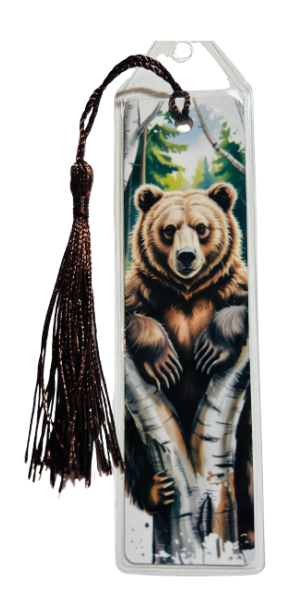 BOOKMARK - BEAR SITTING IN A TREE