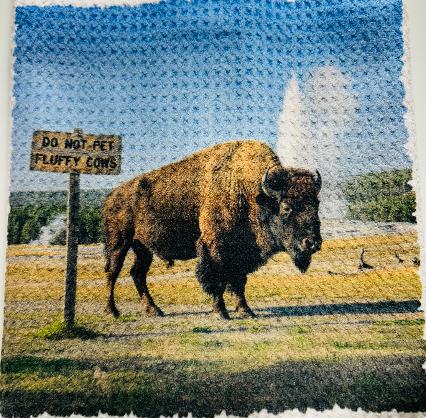 Towels - Buffalo "Don't Pet Fluffy Cows"