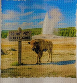 Towels - Buffalo "Don't Pet Fluffy Cows"