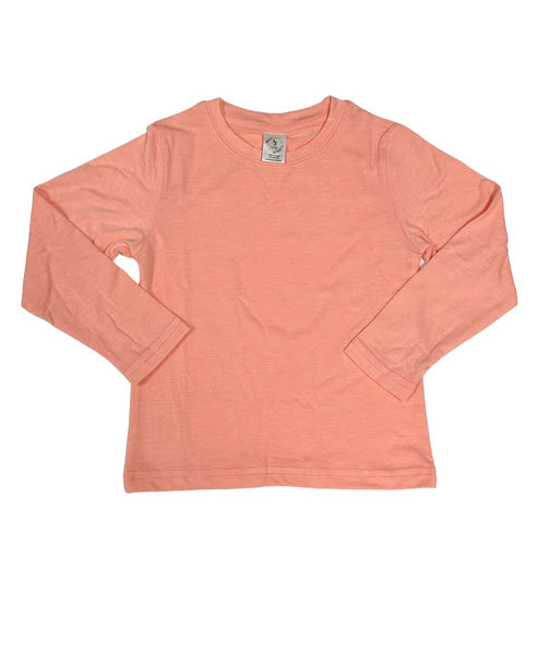 Z. LONG SLEEVE - BLANK CUSTOM CORAL