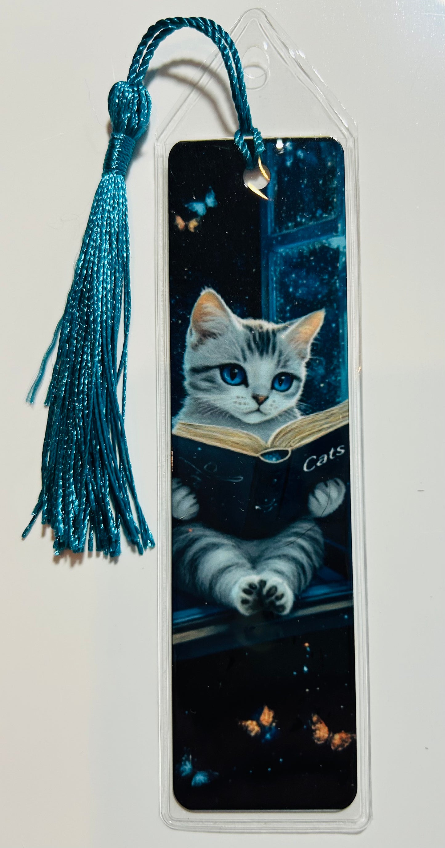 Metal Bookmark - Cat