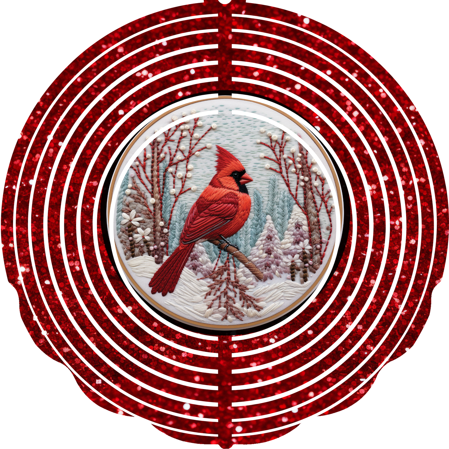 WIND SPINNERS - CHRISTMAS CARDINAL
