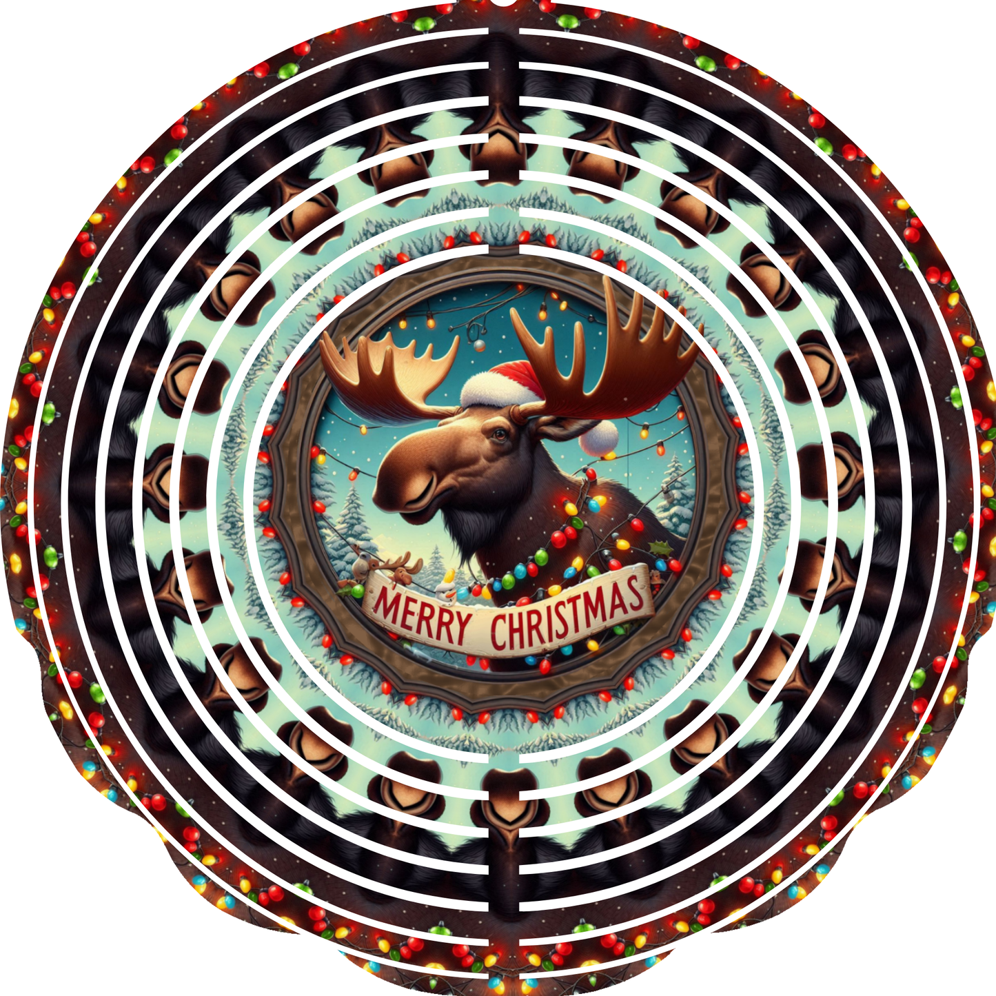 WIND SPINNERS - CHRISTMAS MOOSE
