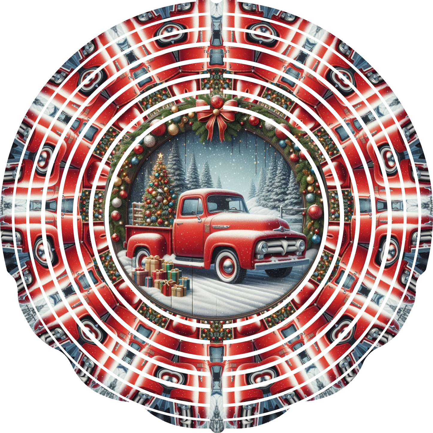 WIND SPINNER - CHRISTMAS TRUCK