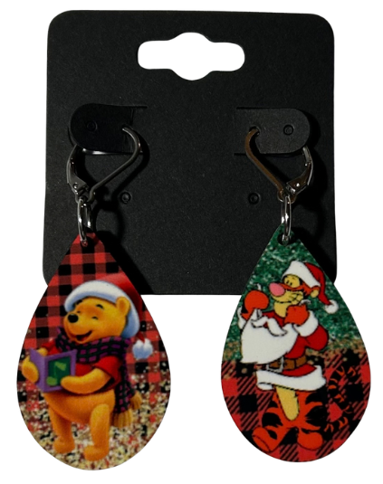 EARRINGS - CHRISTMAS CHARACTER BEAR