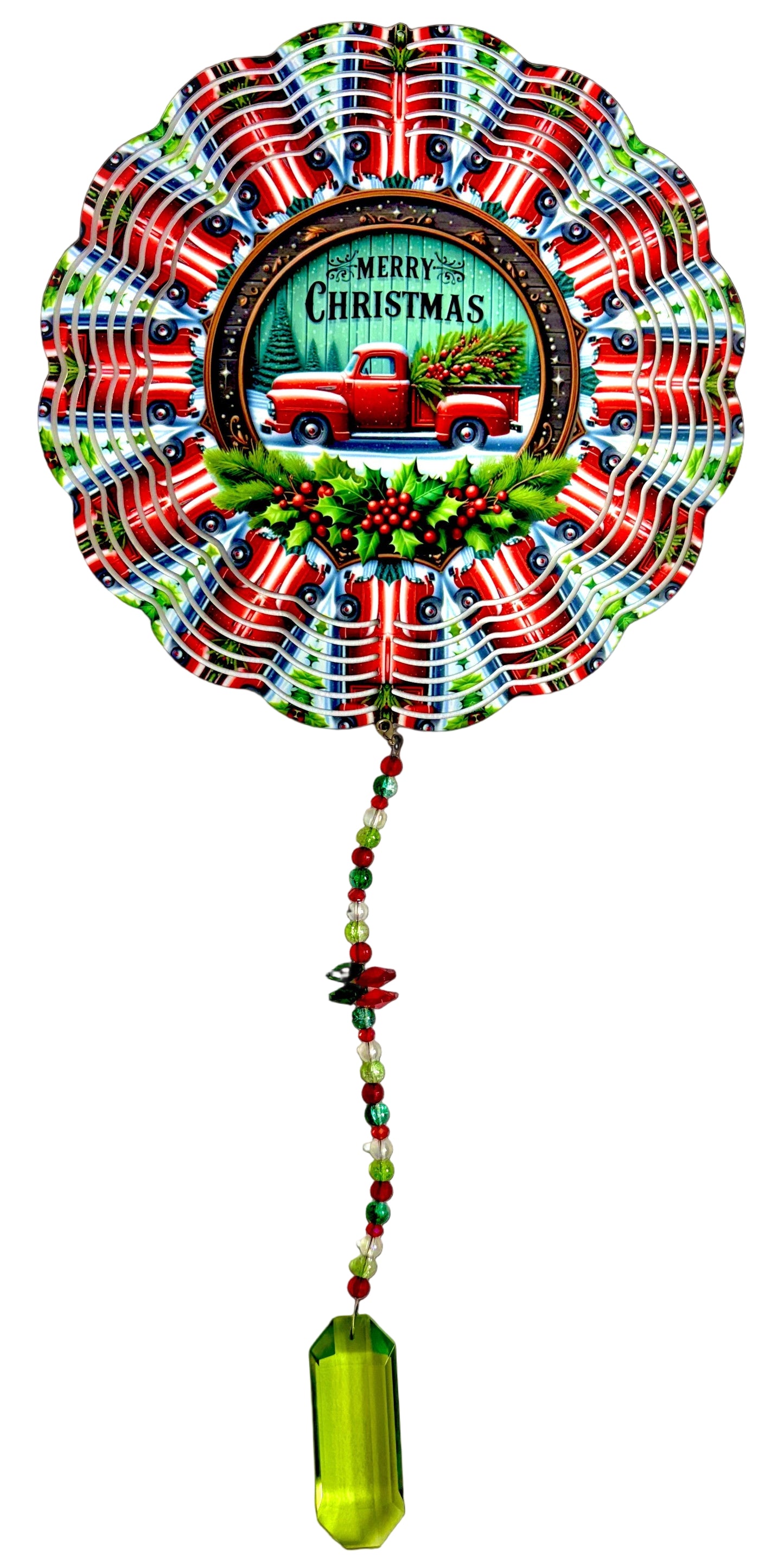 WIND SPINNER - CHRISTMAS RED TRUCK