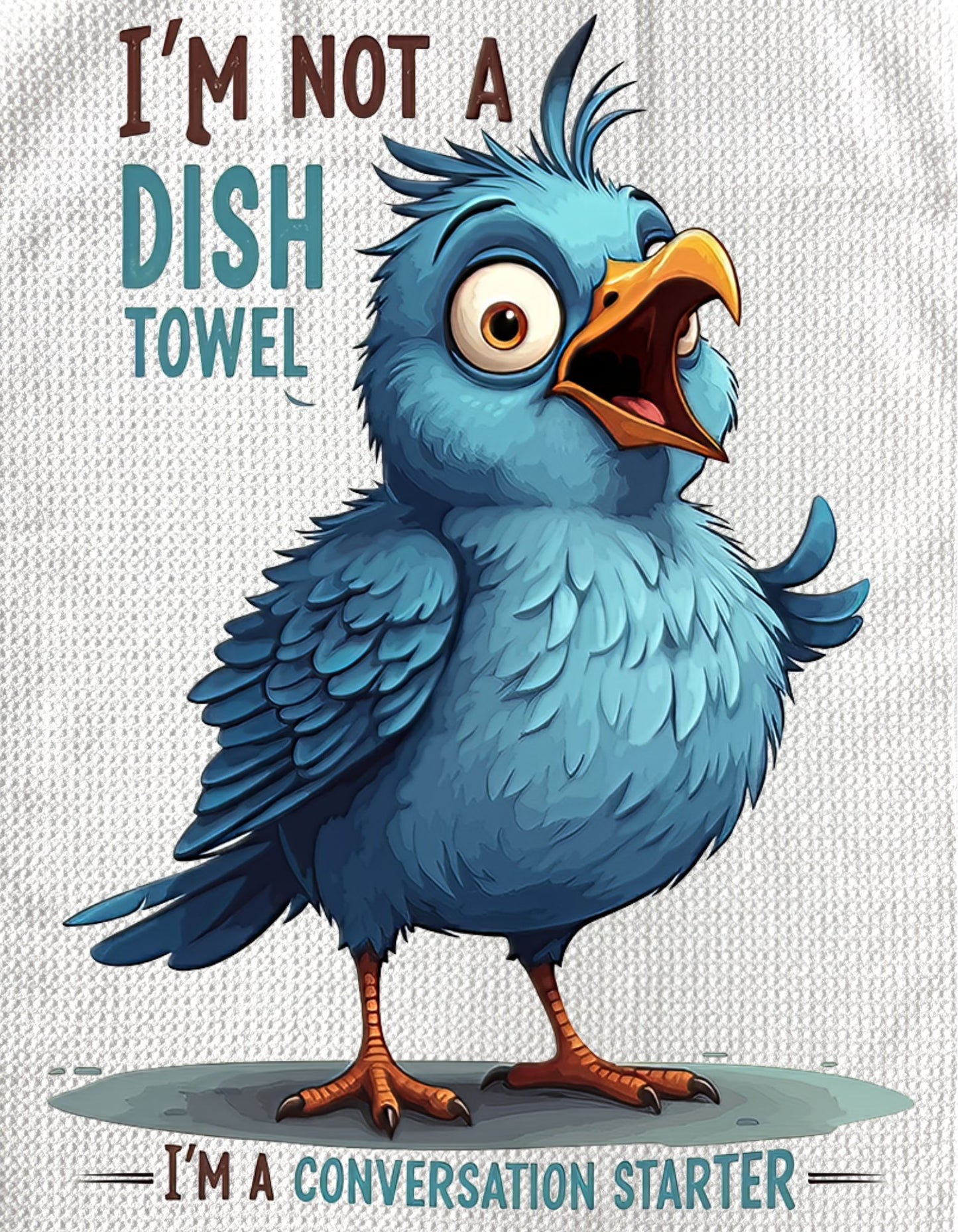 TOWELS - FUNNY SAYING BIRD