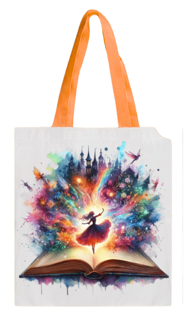 BOOK BAG - FAIRY DANCING ON BOOK