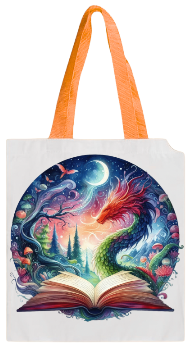 BOOK BAG - DRAGON COLORFUL