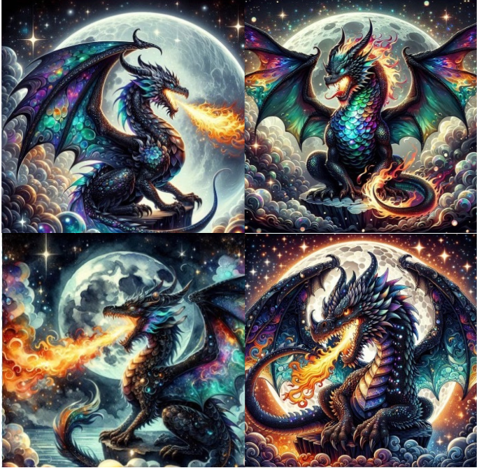 Coasters 4/pk - DRAGONS FIRE