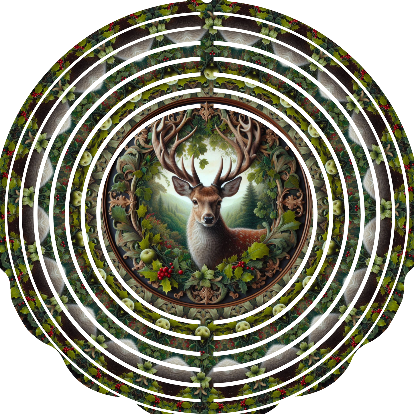 WIND SPINNER - DEER GREEN FOLIAGE