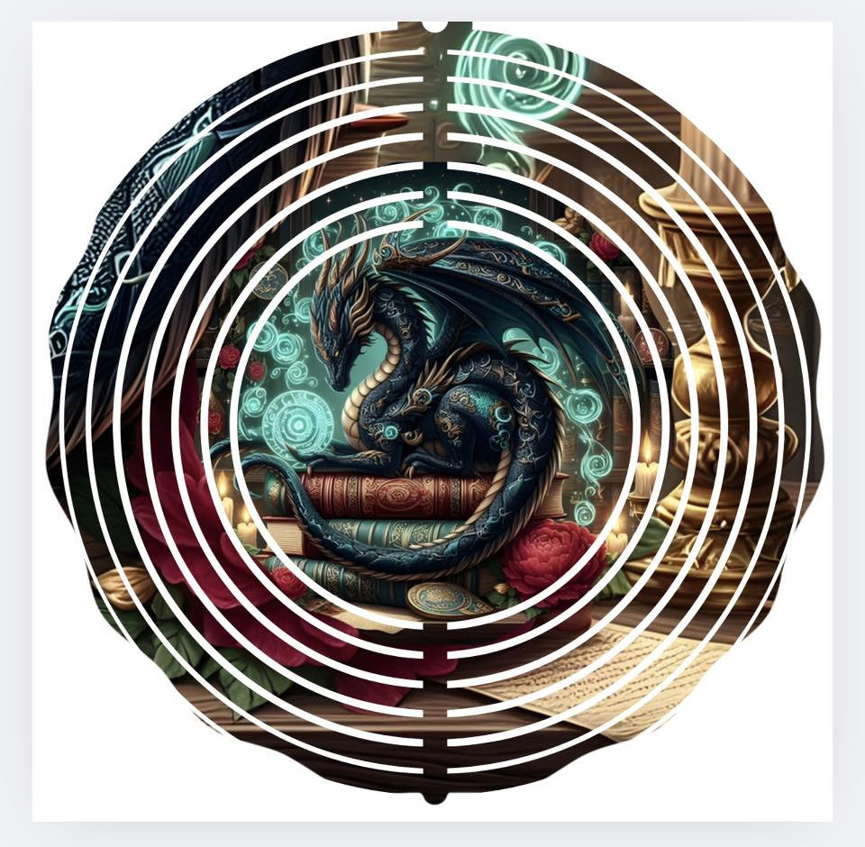 WIND SPINNER - DRAGON ON BOOKS