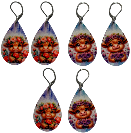 EARRINGS - HIGHLAND COWS