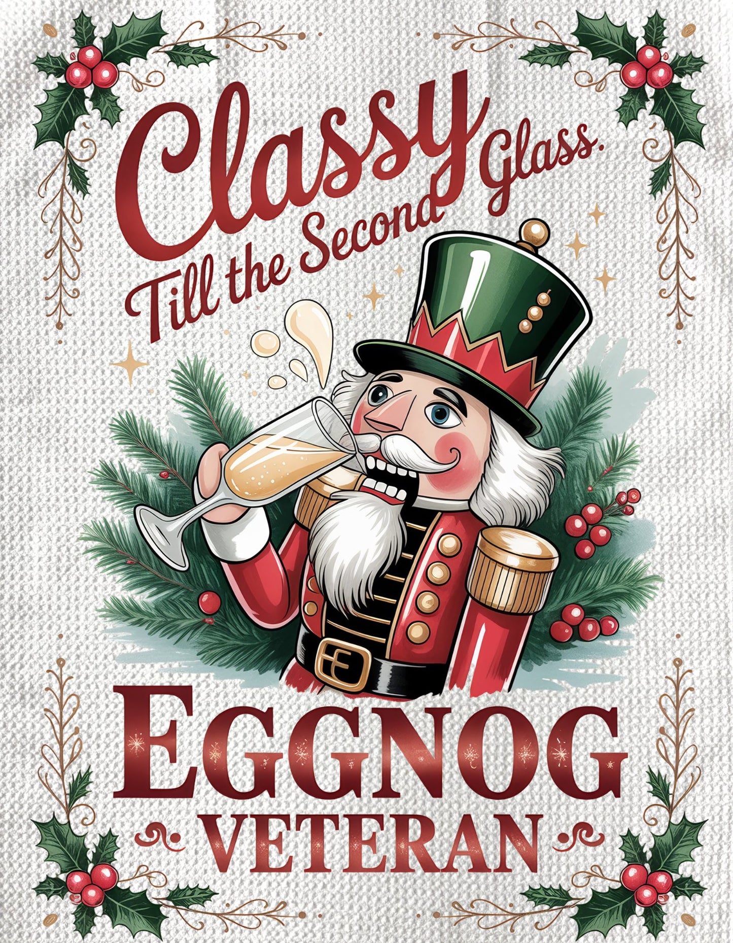 TOWELS - CHRISTMAS NUTCRACKER EGGNOG