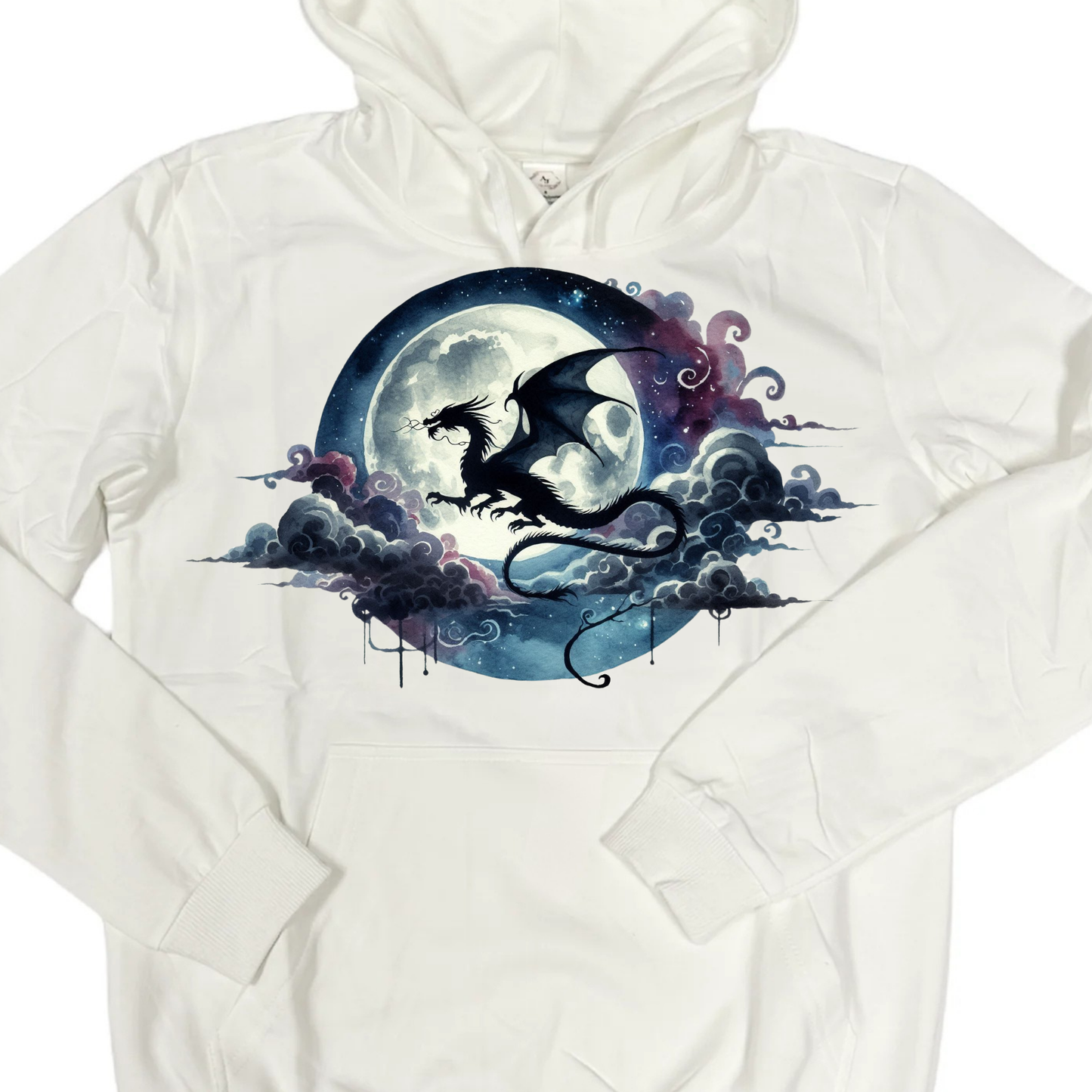 Hoodies Fleece Lined- DRAGON MOON