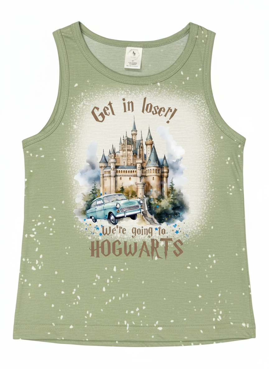 KIDS FAUX BLEACHED- HOGWARTS GET IN