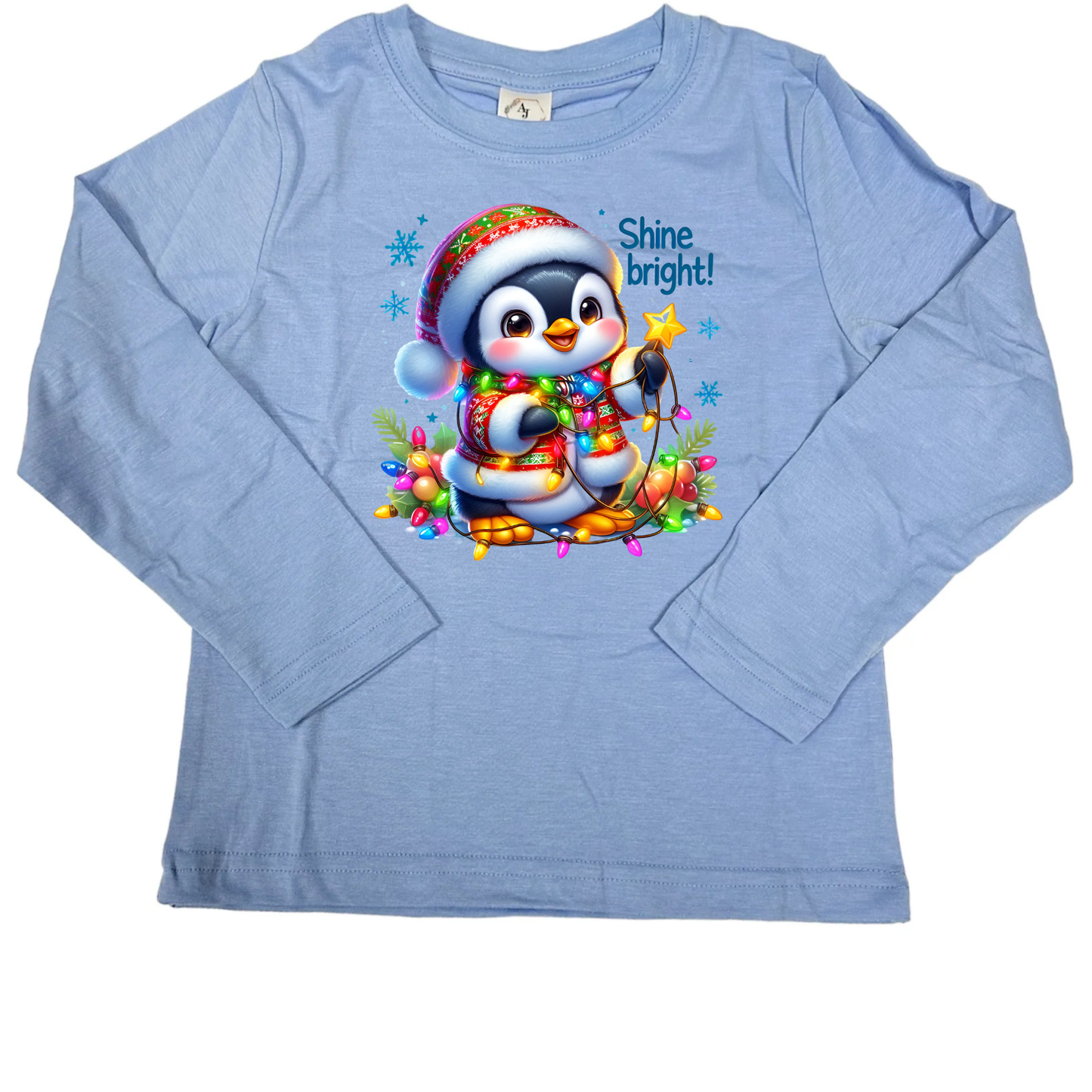 LONG SLEEVE - CHRISTMAS PENQUIN SHINE