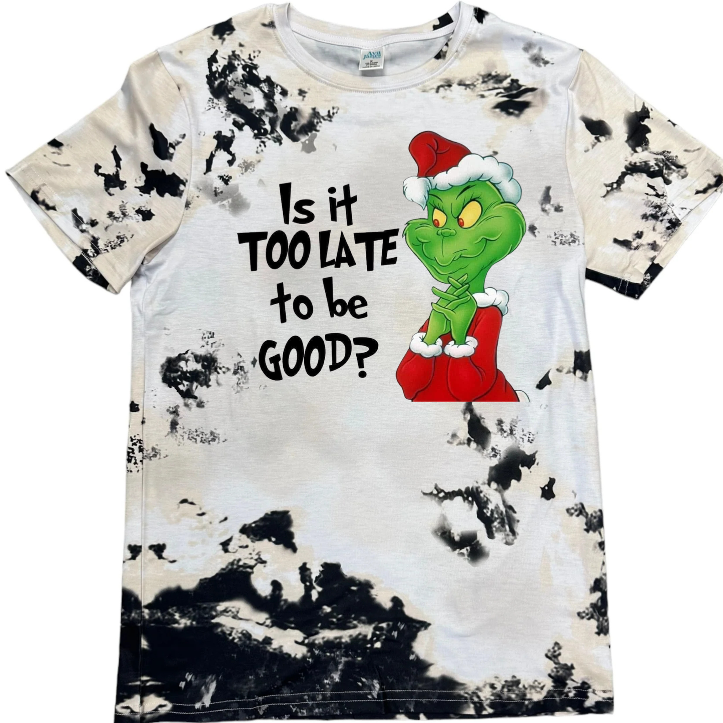 T-Shirts Faux Bleached Patterns - CHRISTMAS