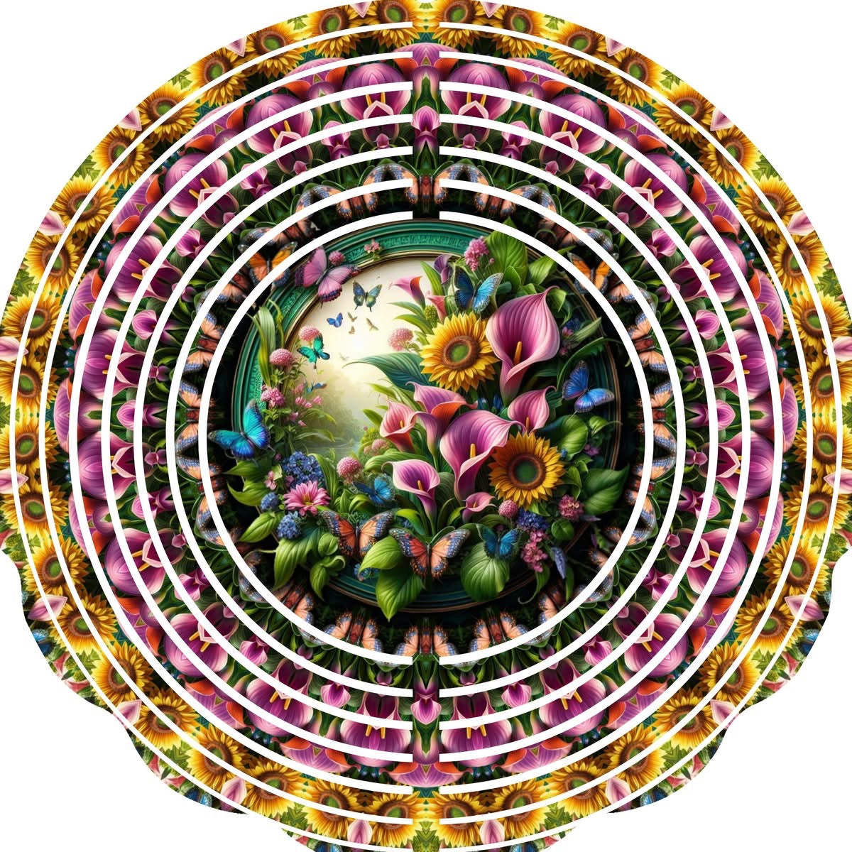 WIND SPINNER - FLOWER BUTTERFLIES