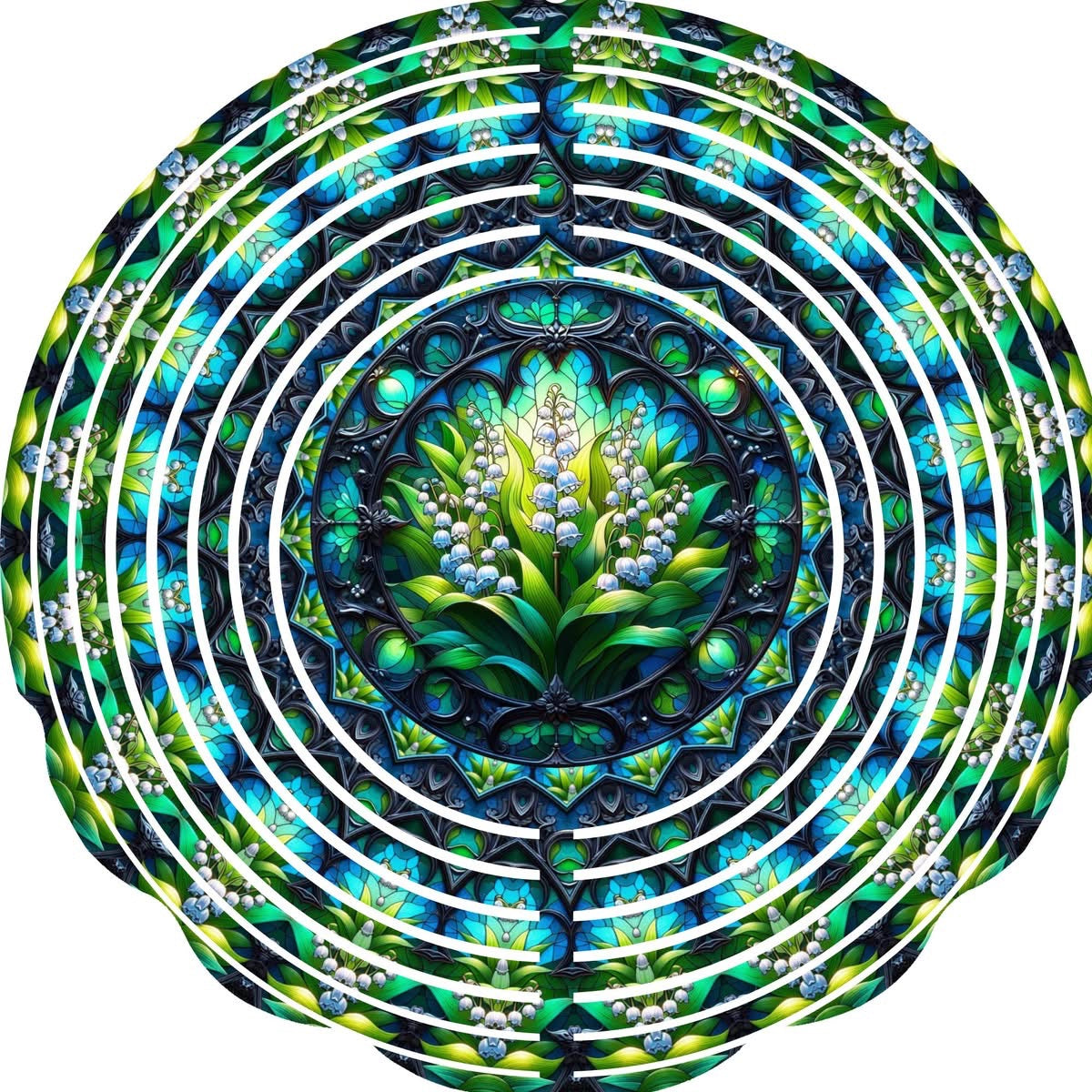 WIND SPINNER - FLOWER GREEN