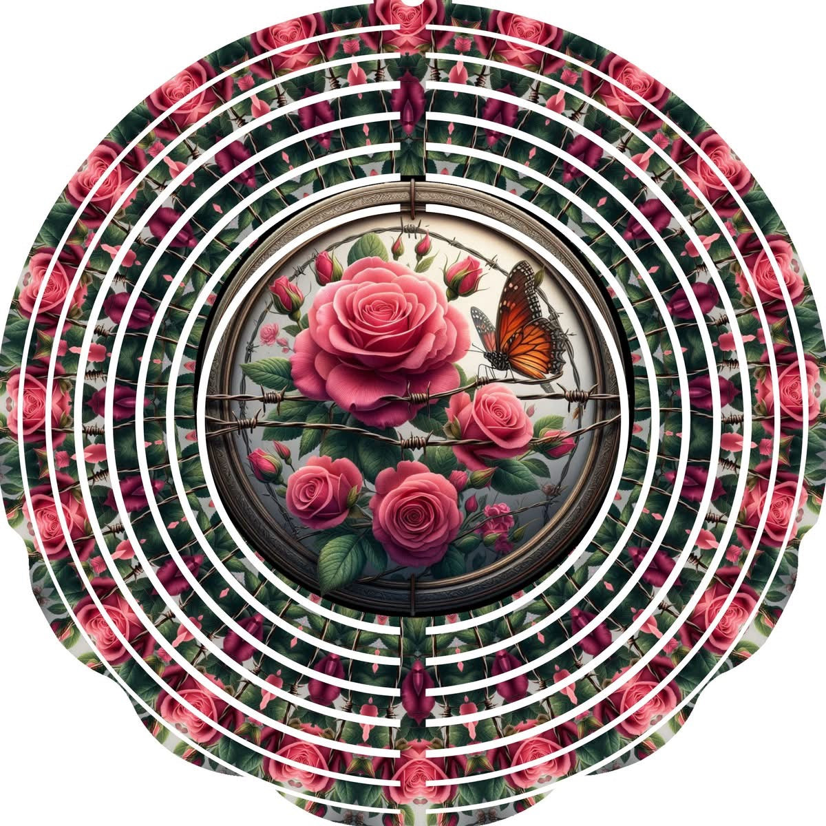 WIND SPINNER - FLOWER PINK ROSE
