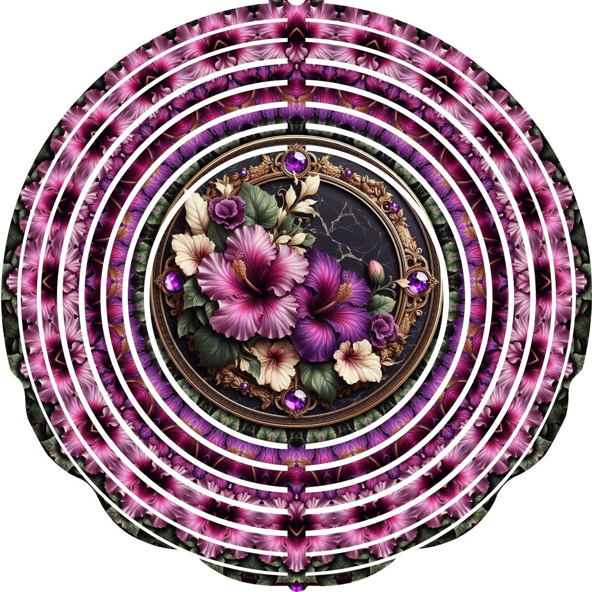 WIND SPINNER - FLOWER JEWELS GOLD