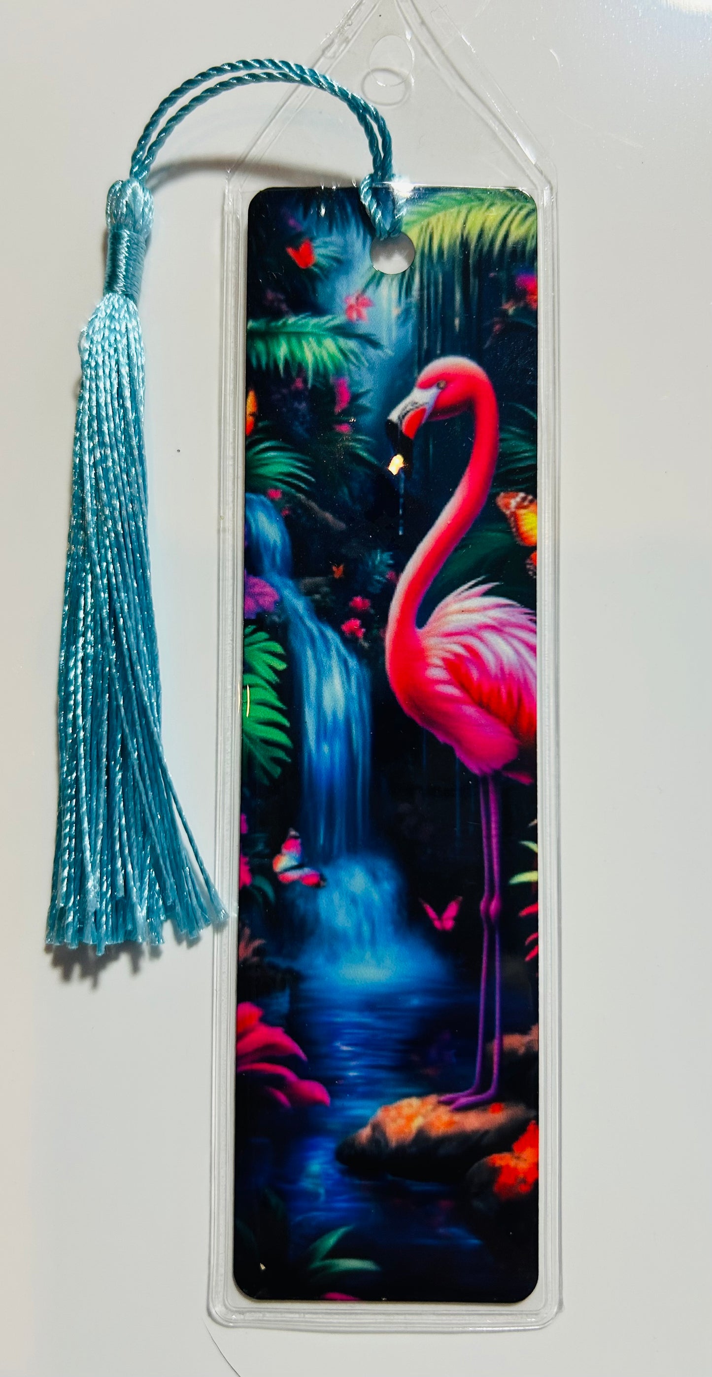 Metal Bookmark - Flamingo