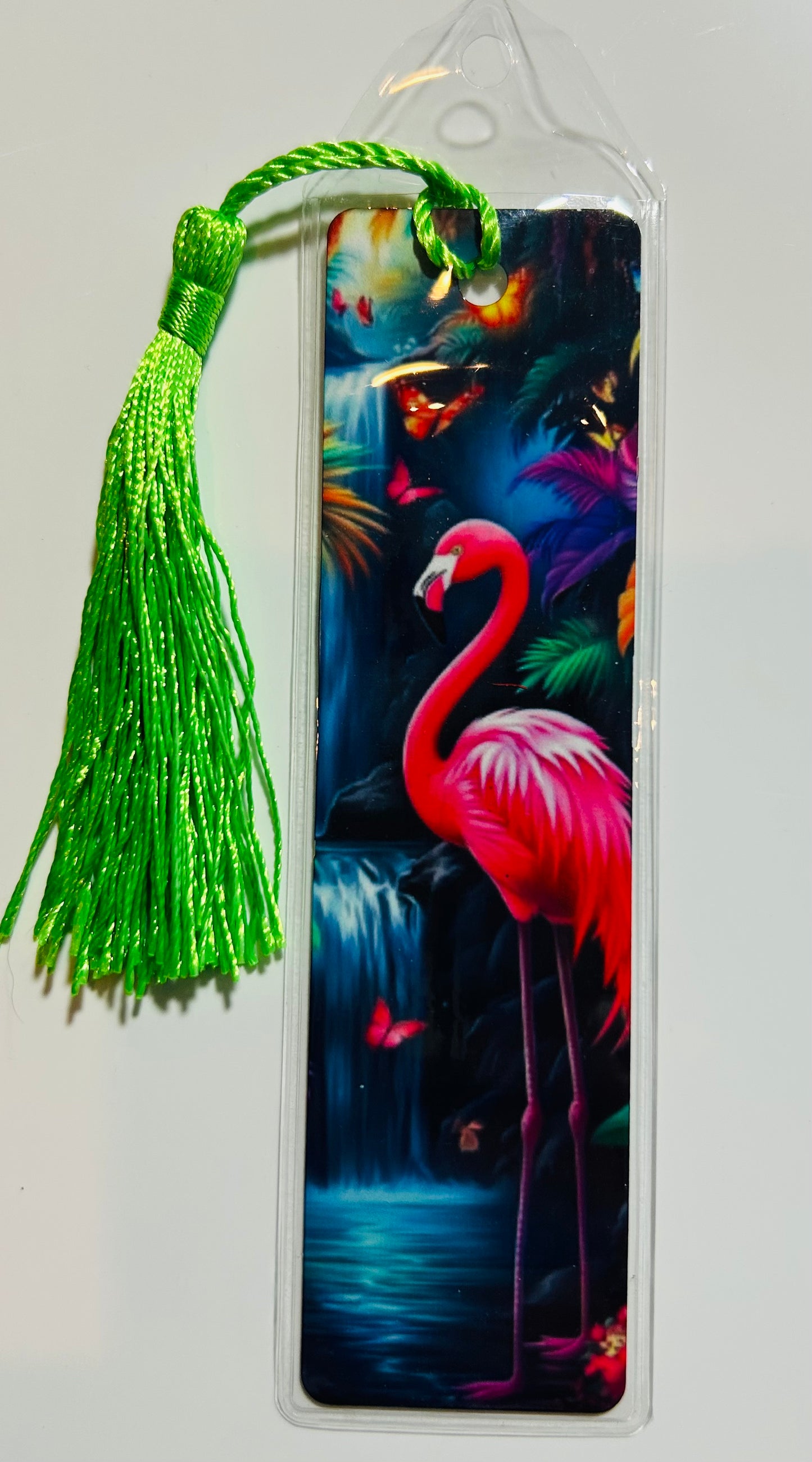 Metal Bookmark - Flamingo