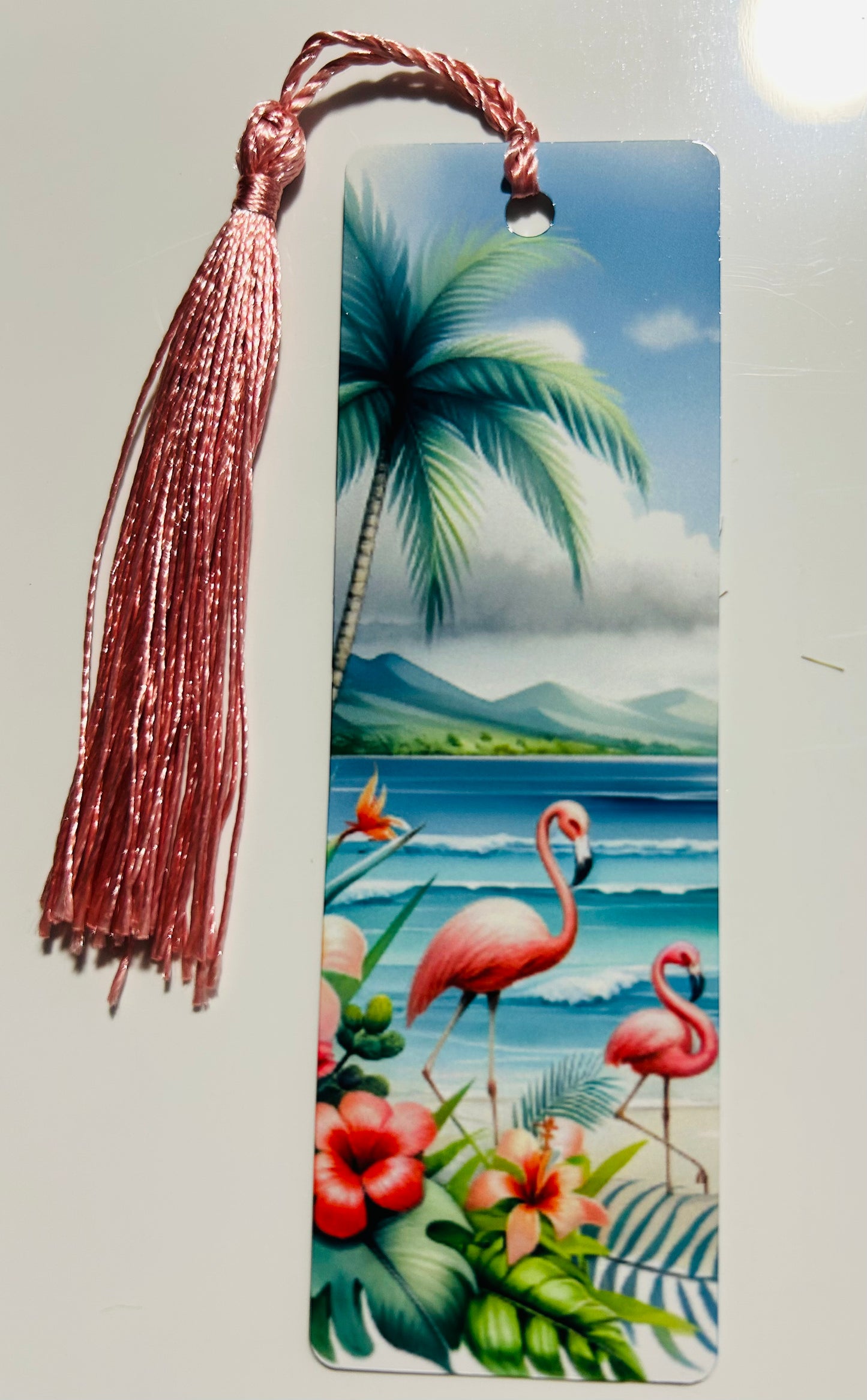 Metal Bookmark - Flamingo