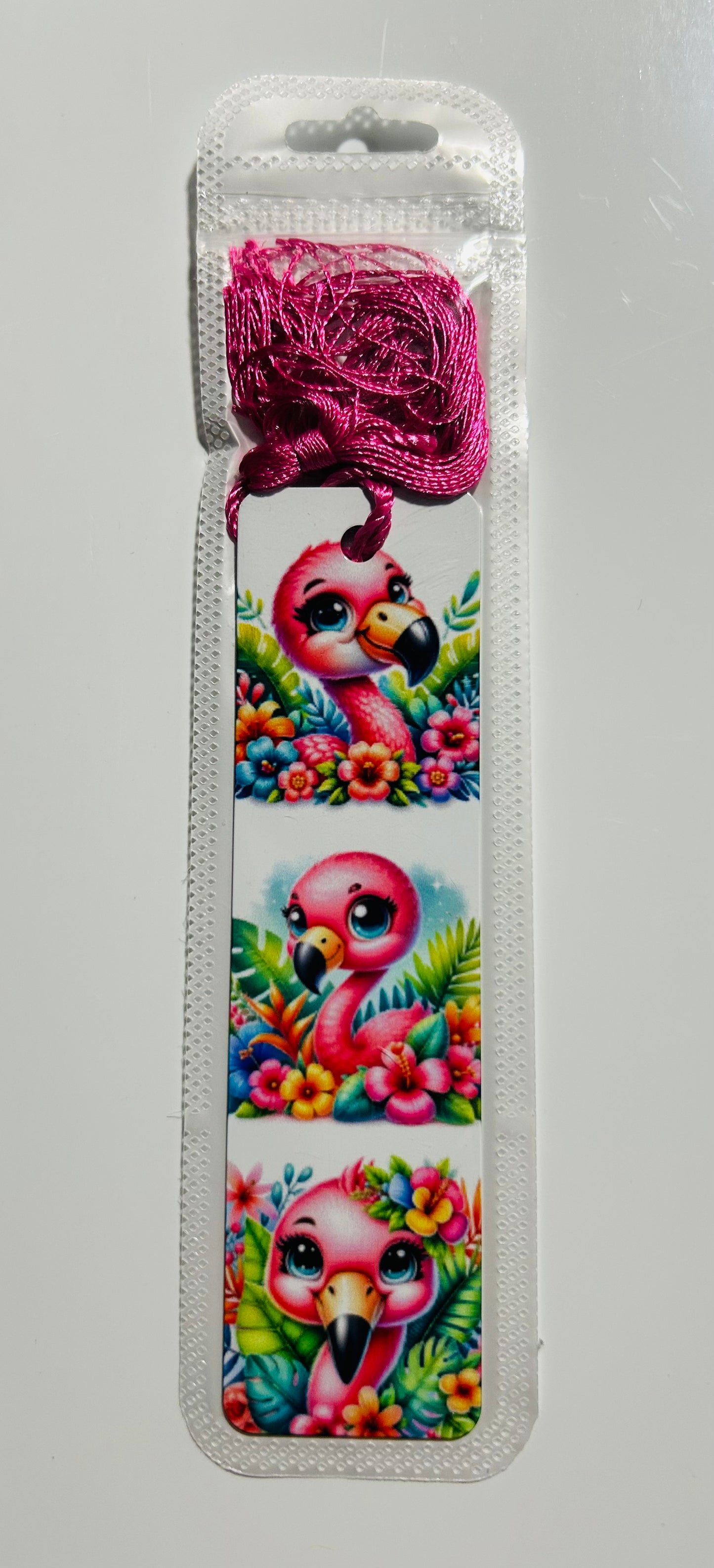 Metal Bookmark - Flamingo
