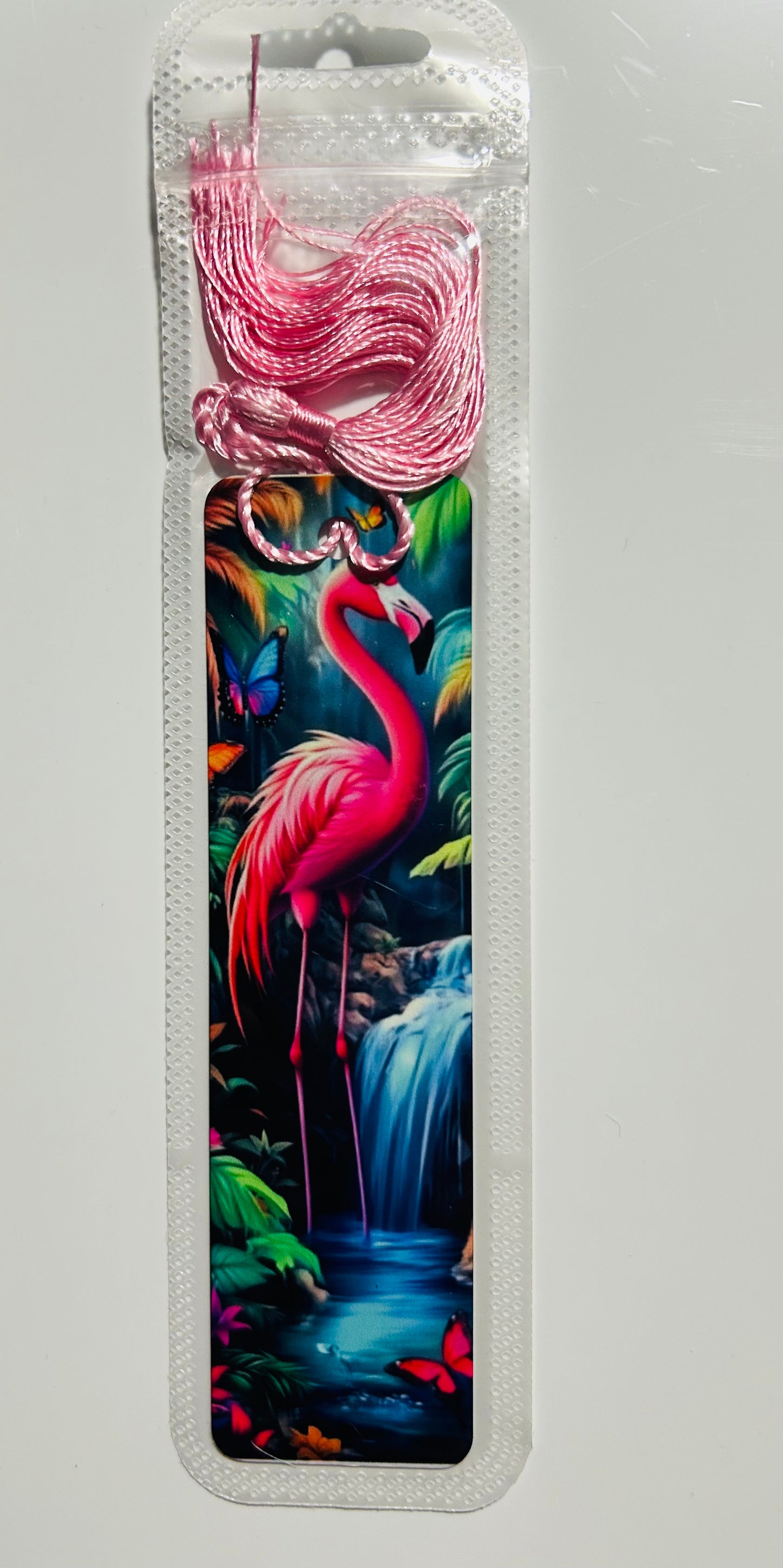 Metal Bookmark - Flamingo