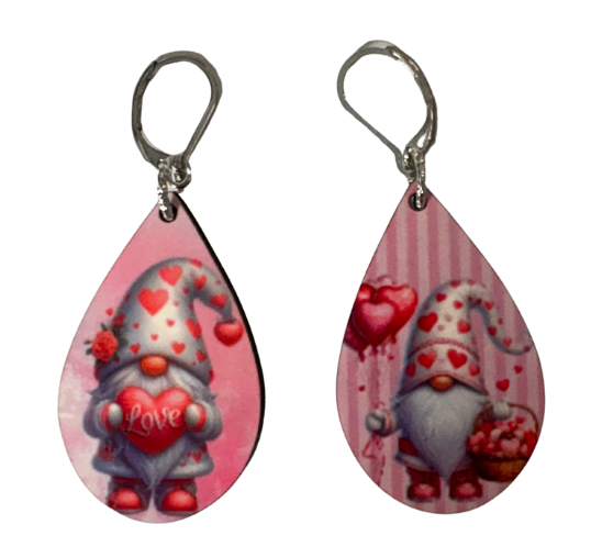 EARRINGS - VALENTINE GNOME