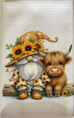 Towels -  Gnome Flowers/Succulents