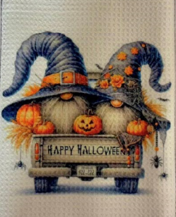 TOWELS - HALLOWEEN GNOME HAPPY HALLOWEEN