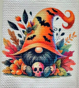 TOWELS - HALLOWEEN GNOME GHOST HAT