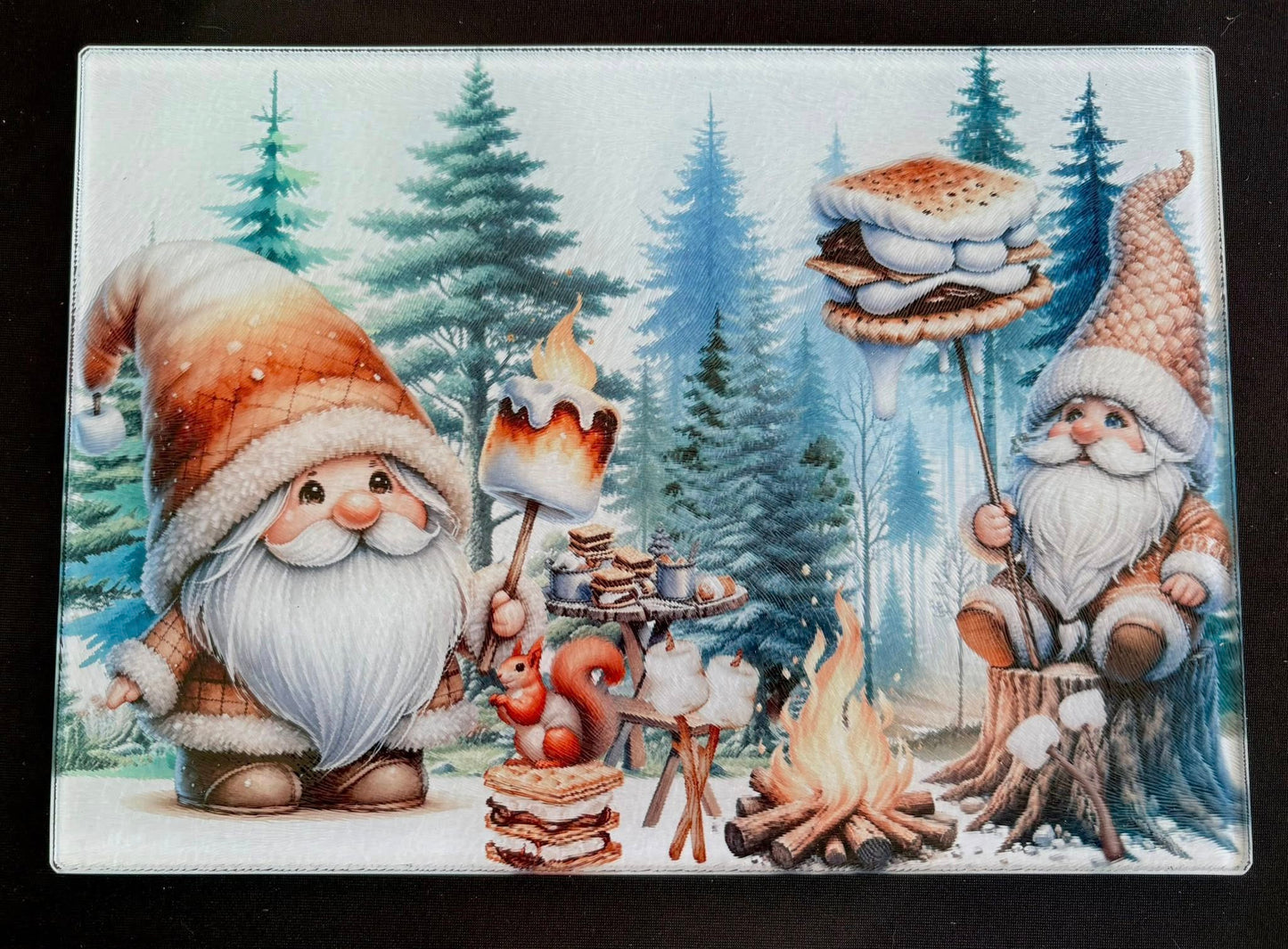 Glass Cutting Board - Gnome