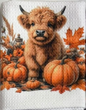 Towels -  Highland Cow Fall
