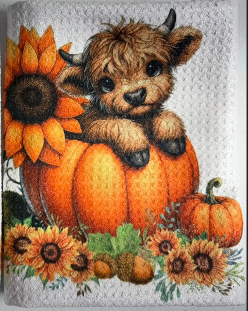 Towels -  Highland Cow Fall